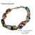 Pulseira Contas Prateadas Douradas - comprar online