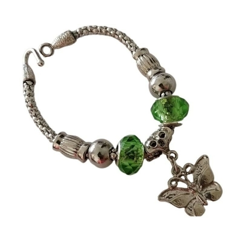 Pulseira Feminina Borboleta Berloques