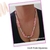 Imagem do Colar Rosa Feminino Pedras Naturais Cascalho