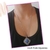 Corrente longa feminina pingente grande azul - comprar online
