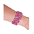 Pulseira Vermelha Feminina Cristais Lilás - loja online