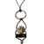 Colar longo feminino pêndulo argola colar moderno longo Marrom