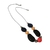 Imagem do Colar colorido feminino Madeira Coral longo