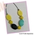 Imagem do Colar longo preto amarelo feminino