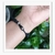 Imagem do Pulseira feminina masculina macramê preta