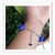 Pulseira Artesanal Contas Azul - comprar online