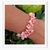 Imagem do Pulseira Feminina de Pedras Naturais Coral