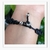 Imagem do Pulseira Unissex Preta Fio Macramê