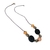 Colar longo de madeira feminino Hippie na internet
