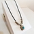 Colar longo hippie pingente azul unissex - comprar online