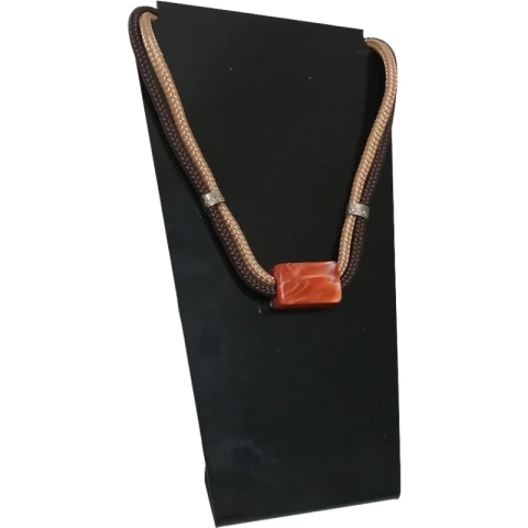 VOCÊ PODE Bijuterias + Colar Feminino Corda + Terracota