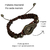 Pulseira Macramê Marrom Unissex - comprar online