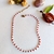 Gargantilha branca vermelha Choker de miçangas - comprar online