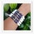 Bracelete Pulseira Contas Branca Azul Artesanal - comprar online