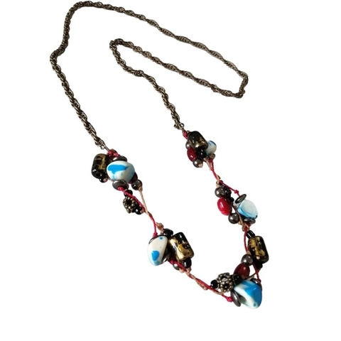 Você Pode Bijuterias Colar Longo Hippie Resina Feminino - comprar online