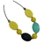 Colar longo preto amarelo feminino - comprar online