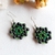 Brinco feminino verde mandala hippie - loja online