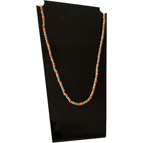 Colar unissex de madeira masculino e feminino colar madeira hippie