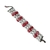 Bracelete Pulseira Branco Rosa Resina - loja online