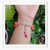 Pulseira Pedra Cascalho Vermelha