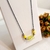 Gargantilha feminina com pingente amarelo - comprar online