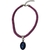 Colar feminino corda náutica+ corda rosa + pingente neon brilha no escuro