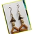 Brinco de madeira feminino brinco hippie artesanal - loja online