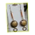 Brinco feminino de madeira grande artesanal - comprar online