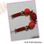 Imagem do Colar longo de resina vermelho feminino