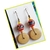 Brinco de madeira feminino hippie colorido - comprar online