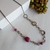 Colar longo rosa feminino Você Pode Bijuterias - VOCÊ PODE Bijuterias