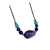 Colar de bolas feminino lilás colorido - comprar online