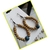 Argola de madeira feminina brinco hippie artesanal