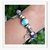 Pulseira Feminina Pingentes Paz Amor Flores - loja online