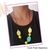 Colar longo preto amarelo feminino na internet