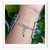 Imagem do Bracelete Pulseira Contas Branca Azul Artesanal