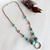 Imagem do Colar feminino hippie verde japamala