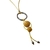 Colar Amarelo Feminino Pingente Argola Grande - VOCÊ PODE Bijuterias