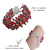 Imagem do Pulseira Vermelha Feminina Cristais Lilás