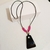 Colar Maxxi Feminino Preto Rosa