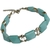 Pulseira Cor Turquesa Metal