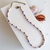 Choker gargantilha unissex de miçangas Nude azul - comprar online