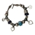 Pulseira Feminina Pingentes Paz Amor Flores