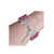 Pulseira Vermelha Feminina Cristais Lilás - comprar online