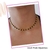 Choker de miçangas preta amarela unissex