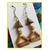 Brinco de madeira feminino brinco hippie artesanal - comprar online