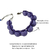 Pulseira Artesanal Contas Lilás - comprar online