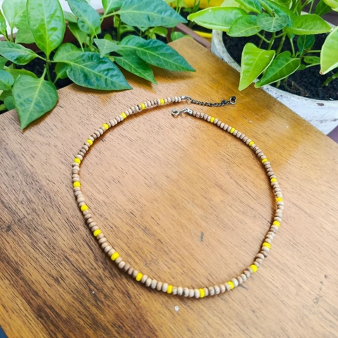 Colar madeira artesanal unissex