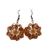 Brinco Laranja + brinco feminino hippie + brinco afro laranja