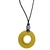 Colar feminino de crochê amarelo VOCÊ PODE Bijuterias